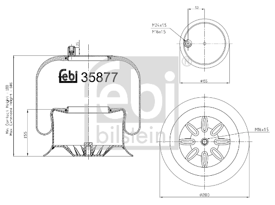 Bellow, air suspension